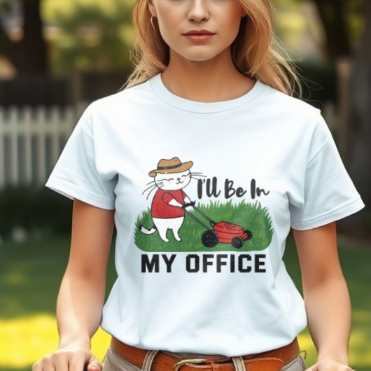 Grasmaaien grappige kat t-shirt