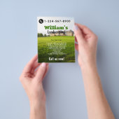 Grasmaaien, grasmaaien, grasmaaien flyer (Hand)