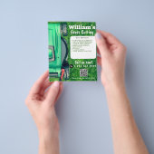 Grasmaaien Grasmaaien Grasmaaien Lawn Care QR-code Flyer (Hand)