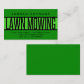 grasmaaien groen Visitekaartje (Voorkant / Achterkant)