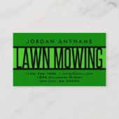 grasmaaien groen Visitekaartje (Voorkant)