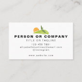 Grasmaaien Landscaping Tuinieren Services op maat Visitekaartje (Achterkant)