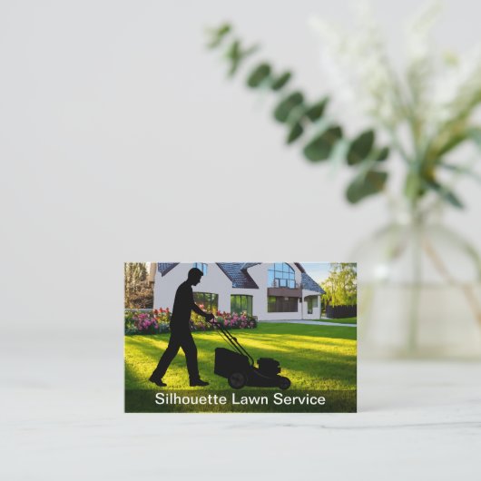 Grasmaaien Residential Service Eenvoudig Visitekaartje (Staand voorkant)