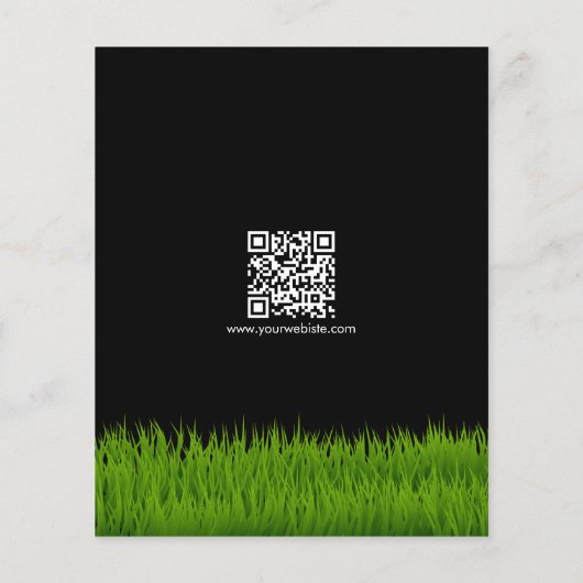 Grasmaaien Snijdiensten, Gazonverzorging Gouden Lo Flyer (Achterkant)