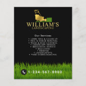 Grasmaaien Snijdiensten, Gazonverzorging Gouden Lo Flyer (Voorkant)