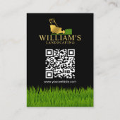 Grasmaaien Snijdiensten, Gazonverzorging Gouden Lo Visitekaartje (Achterkant)