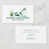 Grasmaaien Visitekaartje (Voorkant / Achterkant)