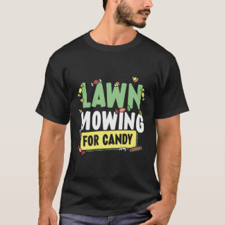 Grasmaaien voor Snoep gemaaid maaigras maaimaaien T-shirt