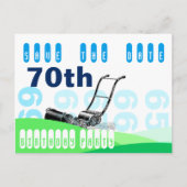 Grasmaaier 70e verjaardagsfeest Save the Date Aankondigingskaart (Voorkant)
