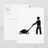 grasmaaier briefkaart (Voorkant / Achterkant)