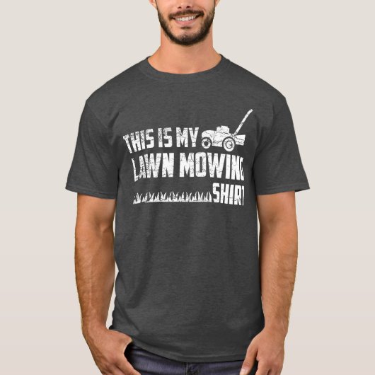 Grasmaaier Dit is mijn grasmaaituin T-shirt (Voorkant)