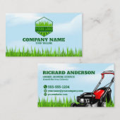 Grasmaaier en onderhoud Visitekaartje (Voorkant / Achterkant)