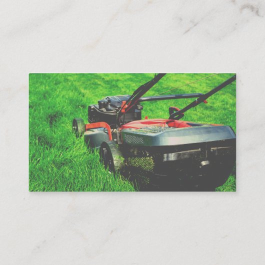 Grasmaaier en onderhoud Visitekaartje (Achterkant)