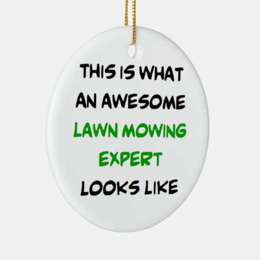 grasmaaier-expert, geweldige keramisch ornament (Rechts)