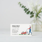 grasmaaier | gemaaid gras visitekaartje (Staand voorkant)