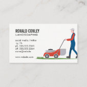 grasmaaier | gemaaid gras visitekaartje (Voorkant)