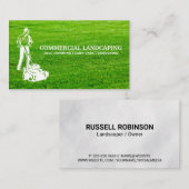 grasmaaier | gemaaid gras visitekaartje (Voorkant / Achterkant)