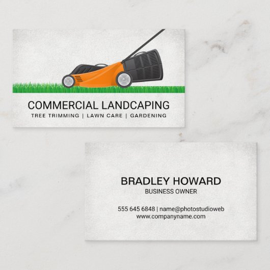 grasmaaier | grasmaai visitekaartje (Voorkant / Achterkant)