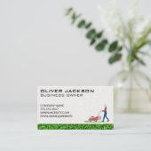 Grasmaaier Guy Snijgras | hovenier Visitekaartje (Staand voorkant)