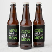 Grasmaaier - Het Gras Roept en Ik Moet Maaien Bier Etiket (Flessen)