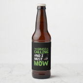 Grasmaaier - Het Gras Roept en Ik Moet Maaien Bier Etiket (Voorkant)