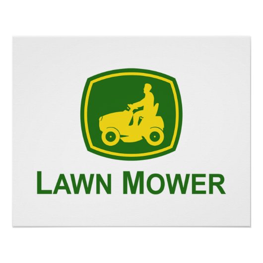 Grasmaaier John Deere Perfect Poster (Voorkant)