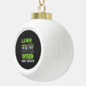 Grasmaaier  keramische bal ornament (Rechts)