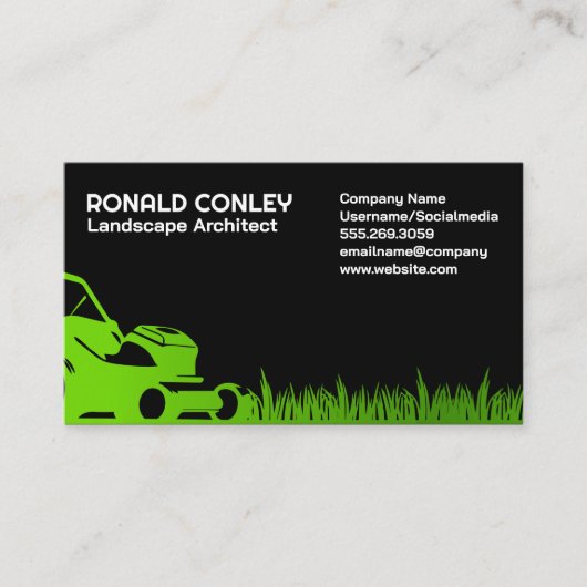 Grasmaaier | Landschapsarchitectuur Visitekaartje (Voorkant)