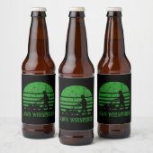 Grasmaaier Lawn Whisperer Tuinman Gift Bier Etiket (Flessen)