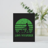 Grasmaaier Lawn Whisperer Tuinman Gift Briefkaart (Staand voorkant)