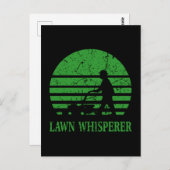 Grasmaaier Lawn Whisperer Tuinman Gift Briefkaart (Voorkant / Achterkant)