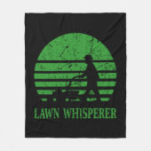 Grasmaaier Lawn Whisperer Tuinman Gift Fleece Deken (Voorkant)