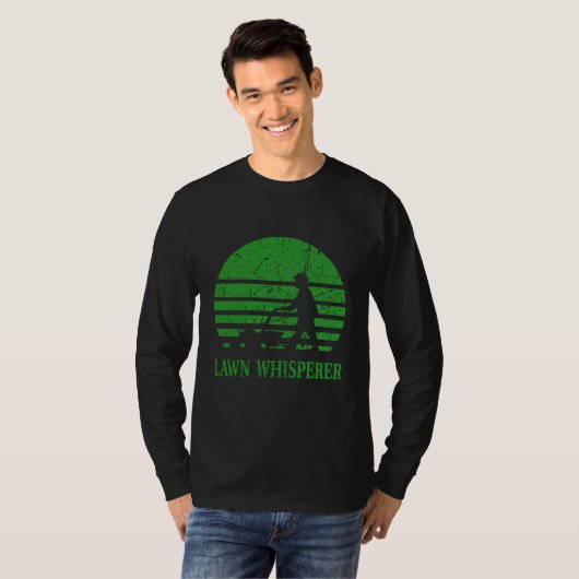 Grasmaaier Lawn Whisperer Tuinman Gift T-shirt (Voorkant volledig)
