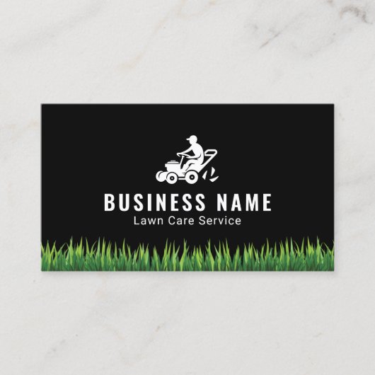 Grasmaaier Logo Professionele Landscaping Visitekaartje (Voorkant)