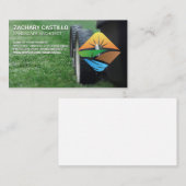 grasmaaier | Logo voor landschapsarchitectuur Visitekaartje (Voorkant / Achterkant)