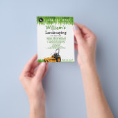 Grasmaaier maaien snijdiensten, gazon zorg flyer (Hand)