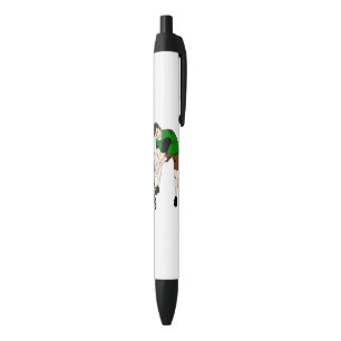 Grasmaaier Man Cartoon Grappige kunst Zwarte Inkt Pen