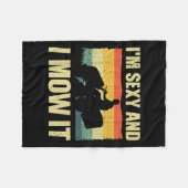 Grasmaaier nieuwigheid voor mannen vrouwen Kinder Fleece Deken (Voorkant (Horizontaal))