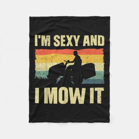 Grasmaaier nieuwigheid voor mannen vrouwen Kinder Fleece Deken (Voorkant)