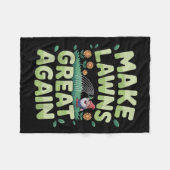 Grasmaaier nieuwigheid voor mannen vrouwen Kinder  Fleece Deken (Voorkant (Horizontaal))