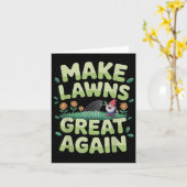 Grasmaaier nieuwigheid voor mannen vrouwen Kinder  Kaart (Gele Bloem)