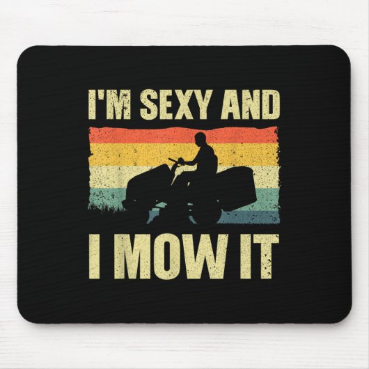 Grasmaaier nieuwigheid voor mannen vrouwen Kinder  Muismat (Voorkant)
