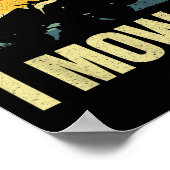 Grasmaaier nieuwigheid voor mannen vrouwen Kinder  Poster (Hoek)