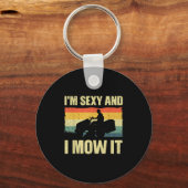 Grasmaaier nieuwigheid voor mannen vrouwen Kinder  Sleutelhanger (Voorkant)