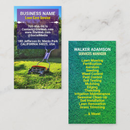 (Grasmaaier onderhoud) Gazonverzorging & Landscapi Visitekaartje