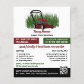 Grasmaaier op gras, Grasverzorging Flyer (Voorkant)