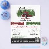 Grasmaaier op gras, Grasverzorging Flyer (Enkel)