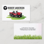 grasmaaier op gras | Hedge Trimmer Visitekaartje (Voorkant / Achterkant)