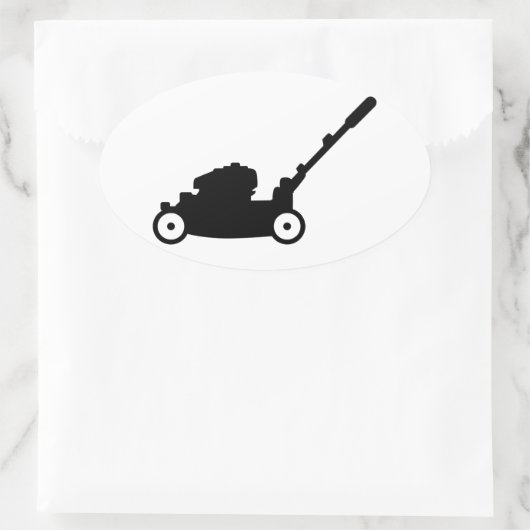 grasmaaier ovale sticker (Tas)