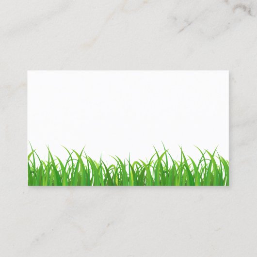 Grasmaaier Snijdt Gras | Green Thumb Visitekaartje (Achterkant)